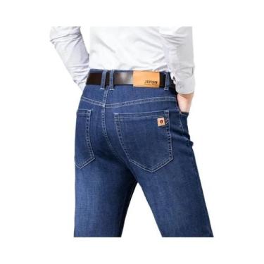 Imagem de Calças Jeans Masculinas De Tamanho Grande, Estilo Casual Para Outono E