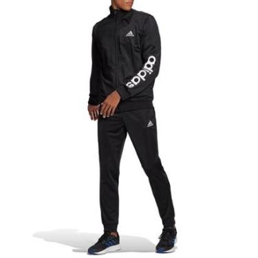 Imagem de Conjunto Adidas Logo Linear Jaqueta + Calça Masculino-Masculino