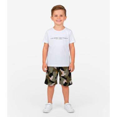 Imagem de Conjunto Infantil Camiseta e Bermuda Select Verde, 4, Verde