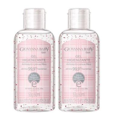 Imagem de Kit Álcool em Gel Higienizante Giovanna Baby Classic 60ml - 2 unidades