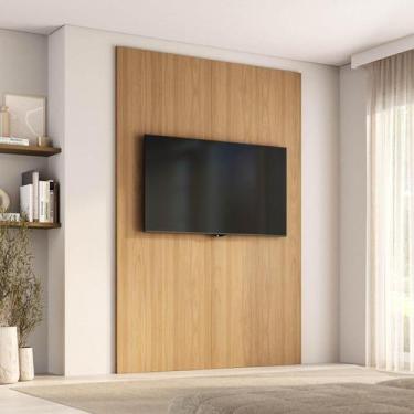 Imagem de Painel para TV até 65 Polegadas 160cmx230cm Liso Aruá CabeCasa Madeira