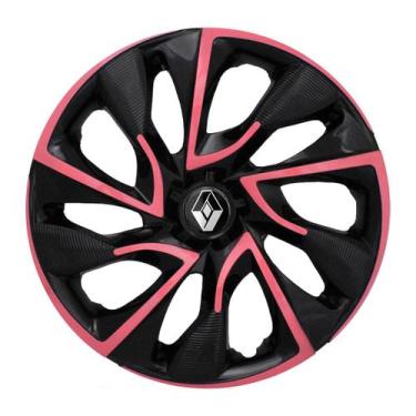 Imagem de Calota esportiva ds4 14 pink + emblema renault - Garagem Online Elitte