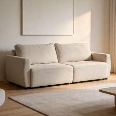 Imagem de Sofá 3 Lugares Retrátil Reclinável Para Sala de Estar 210cm Siloé K01 