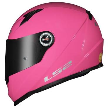 Imagem de Capacete Feminino Ls2 ff358 Rosa Brilho Moto Fechado Pink, Rosa, 56