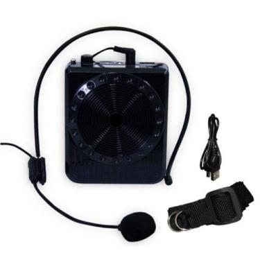 Imagem de Amplificador de Voz fone com Microfone e Rádio Fm para Professores - E