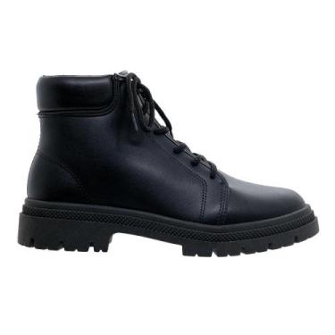 Imagem de Bota Coturno Feminina Tratorado Moleca 5344.102 Preta, 38, Preto