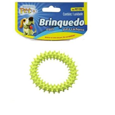 Imagem de Brinquedo para Cães Argola com Cravos 9 cm de Ø - WESTERN PET, Verde F