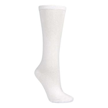 Imagem de Meia 3/4 Cano Alto Branca Adulto Infantil - Miimos, G, Branco