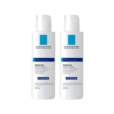 Imagem de Kit Capilar La Roche-Posay Kerium - 2 Shampoos Anticaspa 200ml