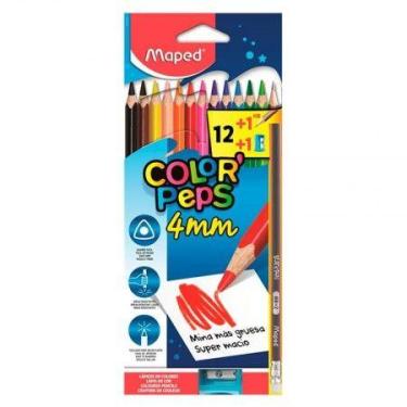 Imagem de Lápis de cor Color'Peps Strong 4mm 12 cores 863412 - Maped