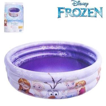 Imagem de Piscina Inflável 3 Anéis 90 x 30 cm  Frozen 116 L DYIN- 103 - Etitoys