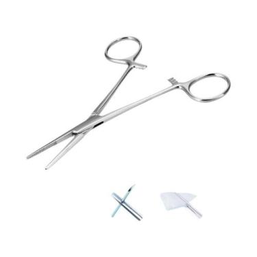 Imagem de Pinça Profissional De Aço Inoxidável 316L Para Piercing Corporal: Nari