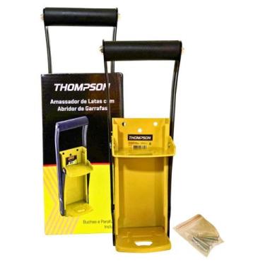Imagem de Amassador de Lata Thompson Manual Aço Reforçado Sustentável Bar Cozinh