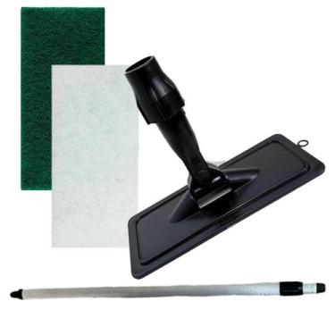 Imagem de Kit Cabo Extensor 1,5 Metros Alumínio 150cm Retrátil + 2 Fibras de Lim