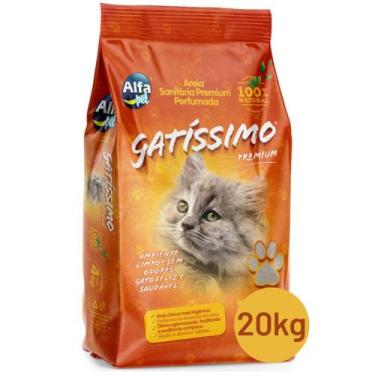 Imagem de Areia Higiênica para Gatos Gatíssimo Perfumada 20kg