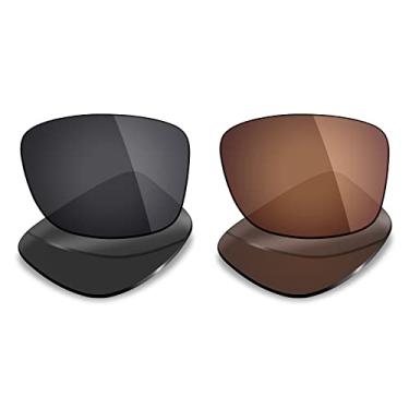 Imagem de Mryok 2 pares de lentes polarizadas de substituição para óculos de sol Oakley Jupiter Squared – Opções
