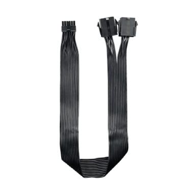 Imagem de Cooler Master Adaptador VGA de 12 pinos para 2 x 8 pinos, adaptador de cabo PCI-e universal para RTX 3000 da NVIDIA de 12 pinos