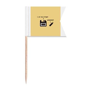 Imagem de Desenvolvimento de disco rígido para armazenamento de mídia palito, bandeiras de rotulagem para bolo de festa, placa de queijo