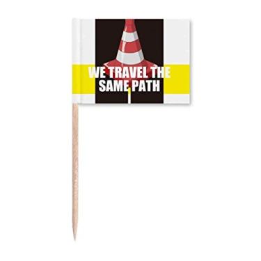 Imagem de We Travel The Same Path marcadores de palito de dente para decoração de festa