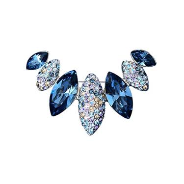Imagem de KIZQYN Broche feminino brilhante e deslumbrante broche feminino acessórios de luxo de broche roupas delicadas colar decorações acessório de fantasia