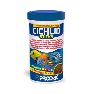 Imagem de Alimento Prodac Cichlid Sticks Para Peixes 90G