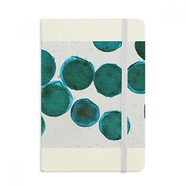 Imagem de Caderno com estampa de imagem de criatura azul, capa dura em tecido, diário clássico