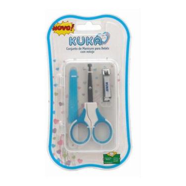 Imagem de Kit Manicure Para Bebes Azul 0M + Kuka