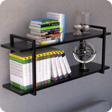 Imagem de Prateleira Estilo Industrial Para Sala Parede GND PP 60cm