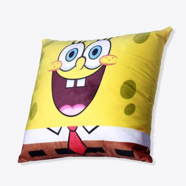 Imagem de Almofada Bob Esponja Aveludada 40x40cm Oficial Licenciada
