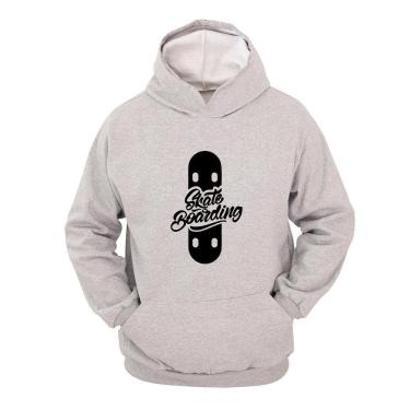 Imagem de Moletom Masculino Canguru Flanelado Skate Boarding Estampado
