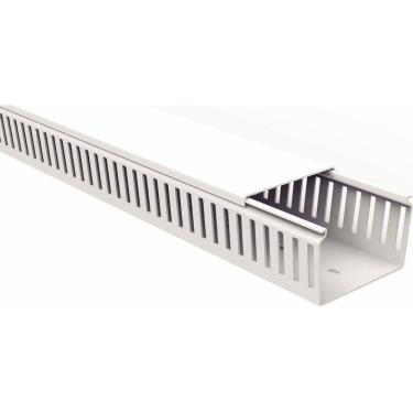 Imagem de Canaleta Para Painel Tramontina Semiaberta Branca 80x50x2000mm Tramontina