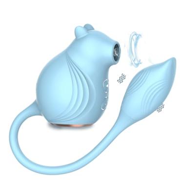 Imagem de MIFEIER Sucking Vibrator - Female Massage Sex Toy - Powerful Vibration with Adjustable Frequencies - Silicone + ABS Material (Blue)