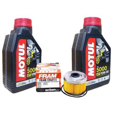 Imagem de Kit 2 Motul 5000 10w30 + Filtro Fram CH6015 - MOTUL / FRAM