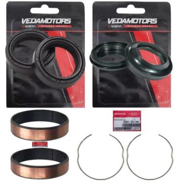 Imagem de Bucha Bengala, Retentor, Guarda Pó, Anel Bros 125- 150-160 - Vedamotor