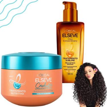 Imagem de Kit Elseve Óleo Extraordinário Cachos Longos Dos Sonhos - L'oreal Pari