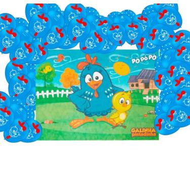 Imagem de Kit festa Galinha Pintadinha decoração Aniversário 26pçs - piffe/festc