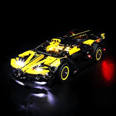 Imagem de GEAMENT LED Light Kit Compatible with Lego Bugatti Bolide - for Technic 42151 Model Set (Model Set Not Included)