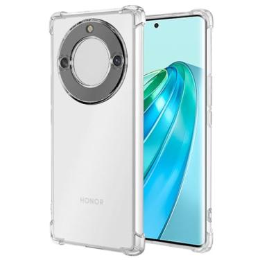 Imagem de Yerebel Capa para Honor X9A, Honor X40/Honor Magic5 Lite RMO-NX1 capa fofa, capa de telefone de borracha macia TPU transparente e flexível para Honor X9A 5G transparente
