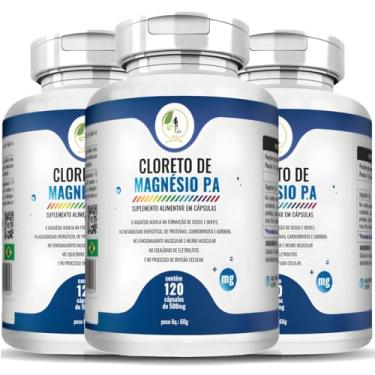 Imagem de KIT C/3 Un. Cloreto de Magnésio Pa - 120 Cápsulas - Fits Life