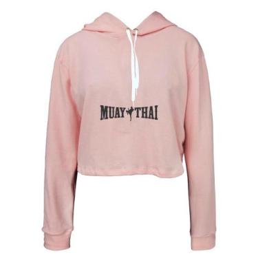 Imagem de Moletom Feminino Cropped Inverno Muay Thai Conforto Casual - Ragor, Ro