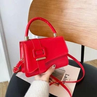 Imagem de Bolsa Feminina Transversal ~~ Fivela Crossbody Luxo - Unistar, Verde