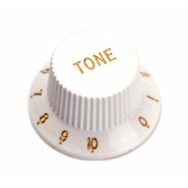 Imagem de Knob Guitarra Strato Branco Tone Plástico Santo Angelo
