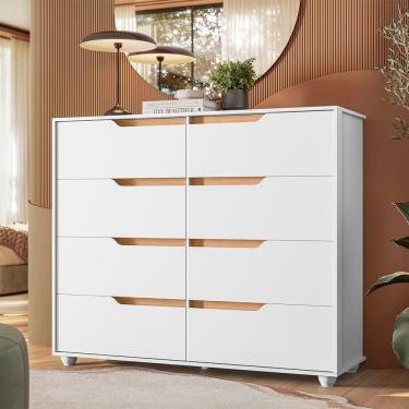 Imagem de Cômoda Palumoveis Doble com 8 Gavetas – 136cm de largura