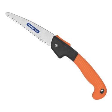 Imagem de Serrote De Poda e Camping Dobravel Aço Profissional 7" 180mm Tramontin