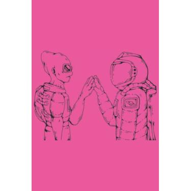 Imagem de Alien Notebook: Schiaparelli Pink Matte Finish Lined Journal, 120 Pages, 6 x 9, Gift For Thinkers, List Makers and Doers (Alien Journal)