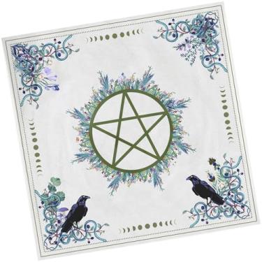 Imagem de Bothyi Pano de Altar, Toalha de Mesa Radiestesia Astrologia Oracle Pad Astrologia Radiestesia Cartões Pano de Mesa para Decoração de Casa Diária