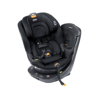 Imagem de Cadeira de Bebe para Carro com Rotação de 360°, Sistema de Arnês Quick-Secure e Apoio de Cabeça, Chicco Fit360 ClearTex, Preta