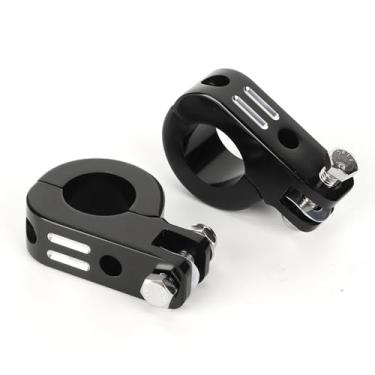 Imagem de PEGS PODOS DE MOTORAGEM, Kit DE Montagem DE Grampos Com Guarda do Motor, Se Encaixa na, Nas Bicicletas Rua, Barras DE 1,25in, Design Simples, Instalação Fácil