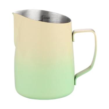 Imagem de WeiLaiKeQi Leite arremessador jarro expresso leite copo de arte baristas ferramenta latte ferramenta de arte leite copo de espuma para chocolate quente em casa