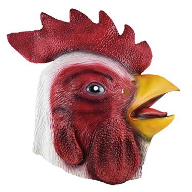 Imagem de NOVELTY GIANT WWW.NOVELTYGIANT.COM Adult Latex Chicken Animal Cosplay Costume Mask